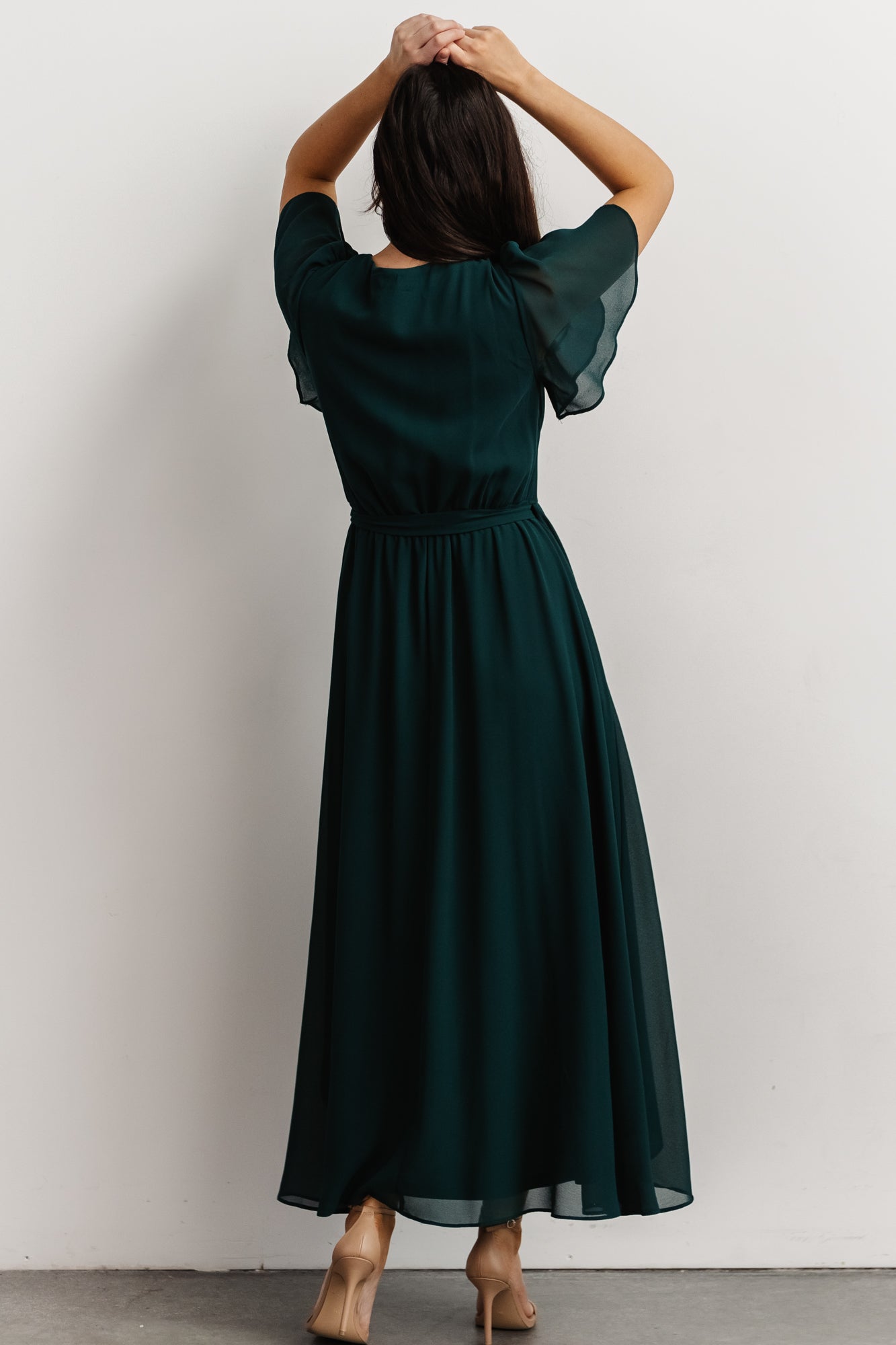 Waverly Wrap Dress | Emerald - Baltic Born