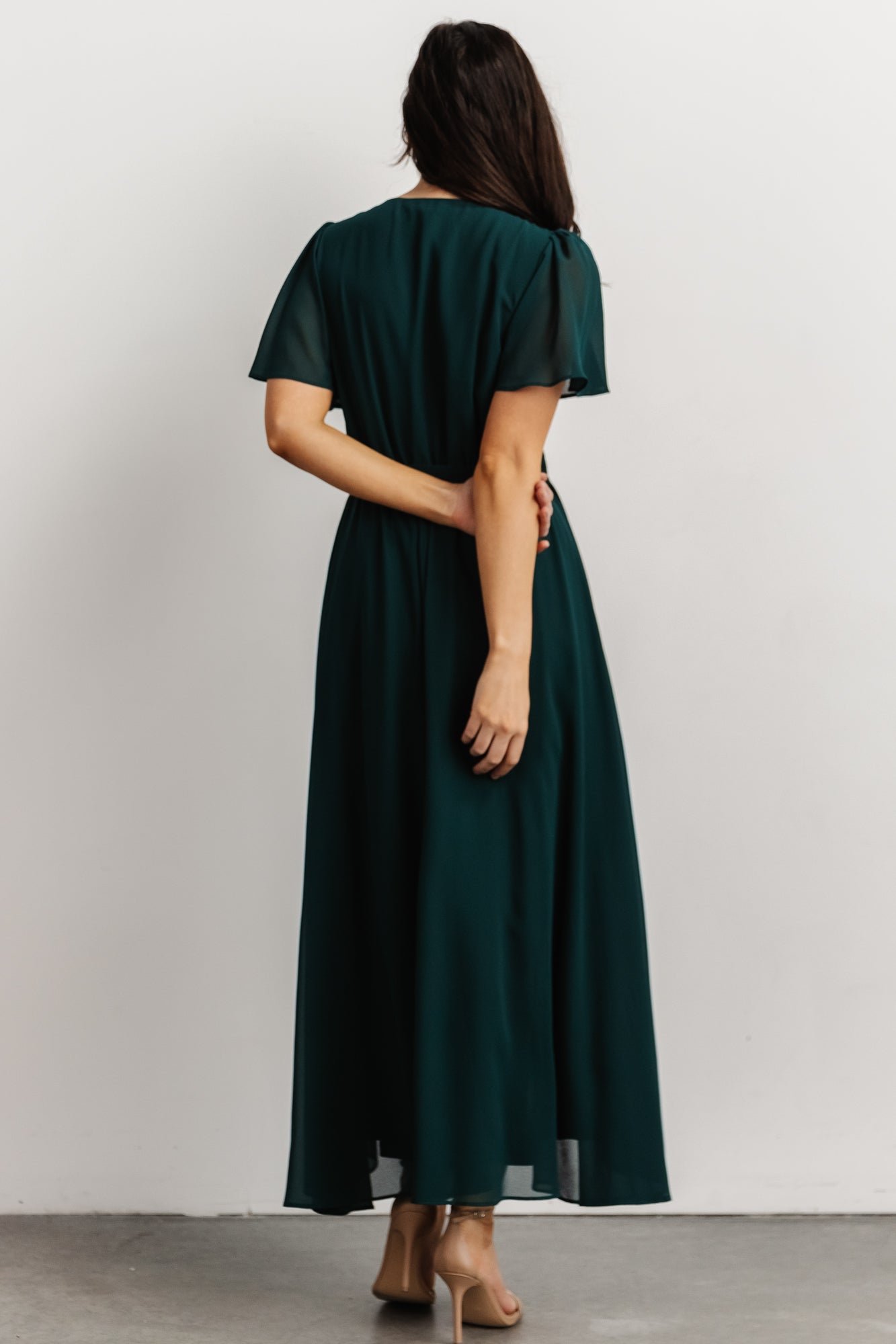 Waverly Wrap Dress | Emerald - Baltic Born