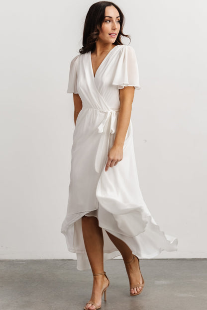 Waverly Wrap Dress | Ivory - Baltic Born