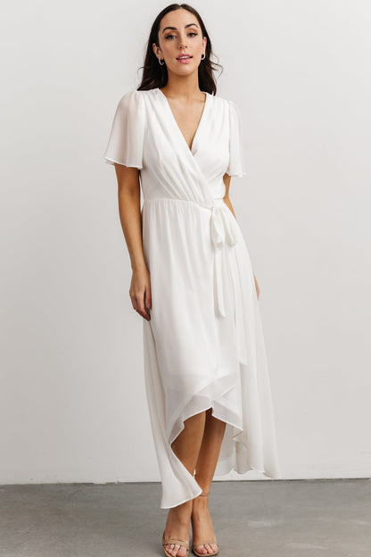 Waverly Wrap Dress | Ivory - Baltic Born