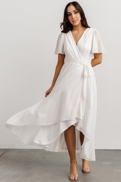 Waverly Wrap Dress | Ivory - Baltic Born