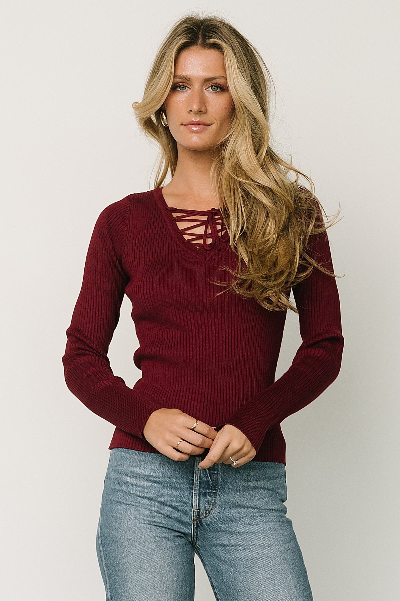 Wendi Ribbed Top | Mulberry - Baltic Born