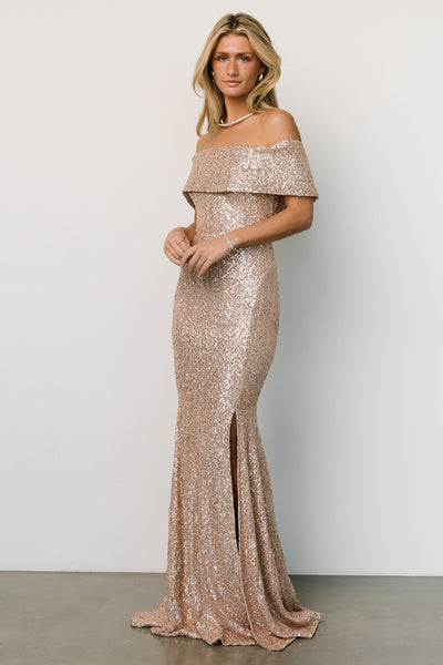 Buy Miss ordWomen Long Sleeve Backless Sequin Gown Female Maxi Elegant Dress  Online at desertcartINDIA