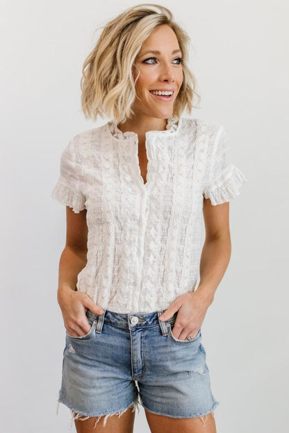 Zara Lace Top | White - Baltic Born