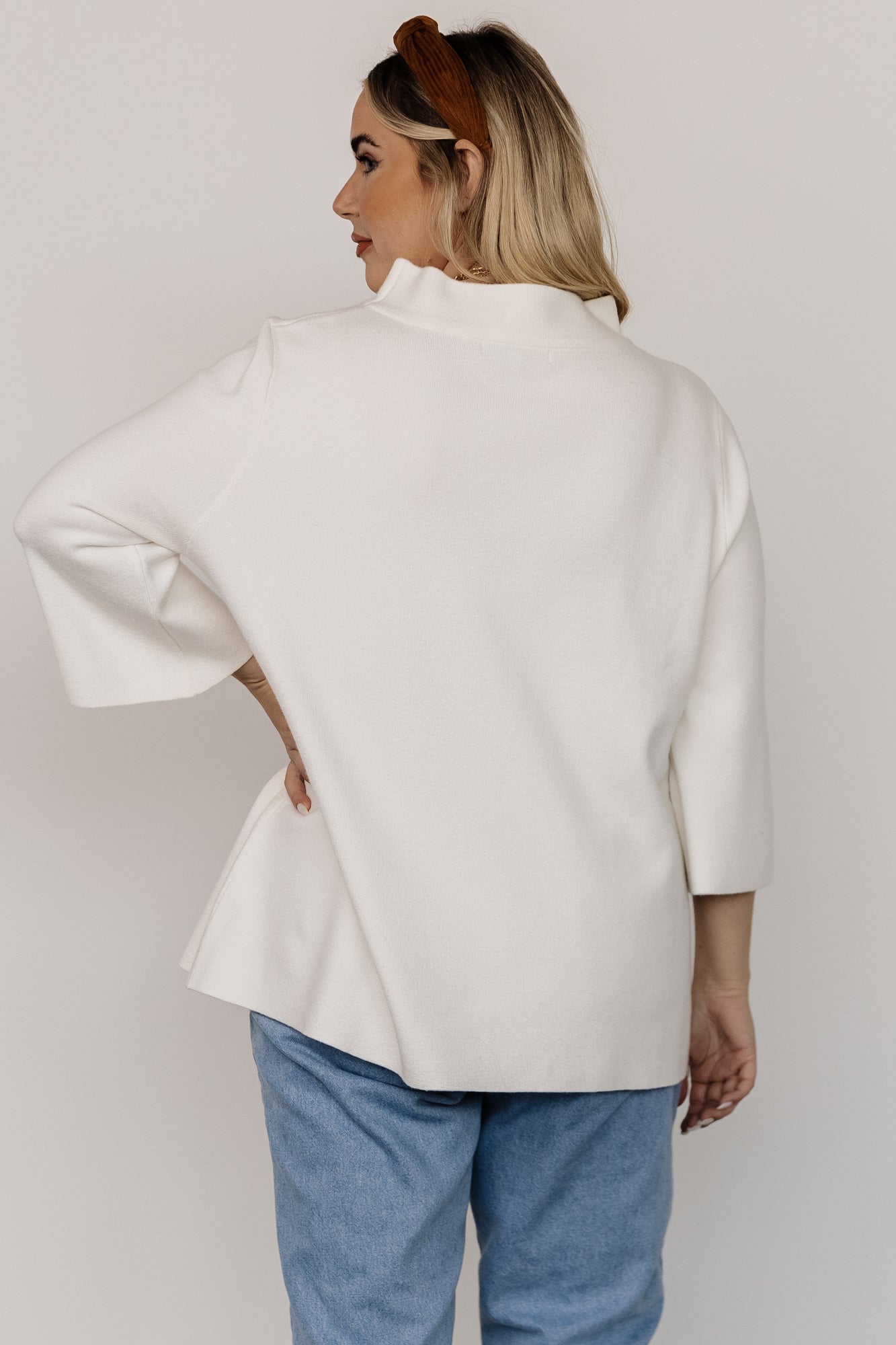 Zola Bell Sleeve Sweater | Off White - Baltic Born