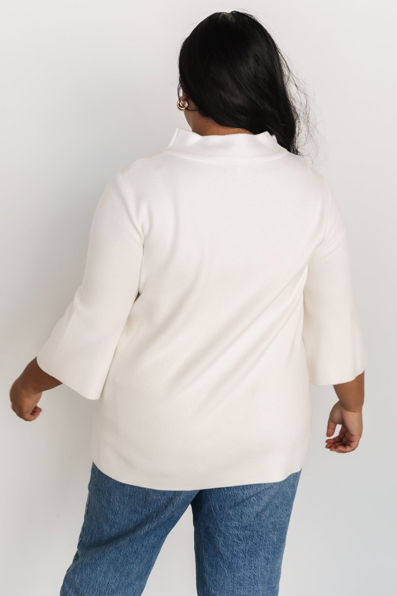 Zola Bell Sleeve Sweater | Off White - Baltic Born