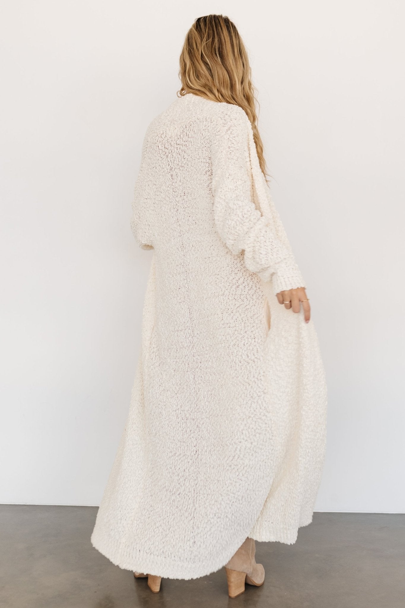 Cream maxi cardigan hotsell